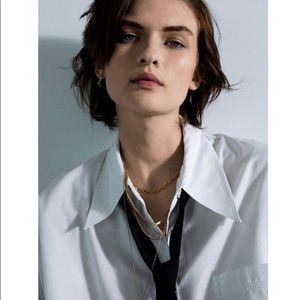 Zara limited edition mini plaque chain